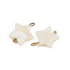 Natural Shell Star Pendants X1-STAS-D378-35G-2