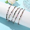 Natural Multicolor Tourmaline Bead Bracelets BJEW-JB04555-06-9