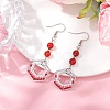 304 Stainless Steel Linking Ring Dangle Earring EJEW-MZ00132-2