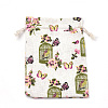 Polycotton(Polyester Cotton) Packing Pouches Drawstring Bags ABAG-S003-04D-2