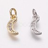 Brass Cubic Zirconia Pendants KK-P134-15-1
