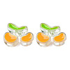 Transparent Acrylic Enamel Beads TACR-N012-006F-2