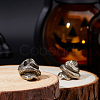 2Pcs Brass European Beads KK-FH0008-13AS-4