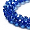 Electroplate Transparent Glass Beads Strands EGLA-A035-T10mm-A21-3