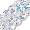 Electroplate Glass Beads Strands EGLA-C003-02-1
