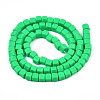 Handmade Polymer Clay Beads Strands CLAY-S092-78F-2