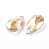 Faceted Glass Pendants GLAA-F069-S-A18-2