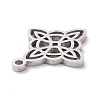 Non-Tarnish 304 Stainless Steel Hollow Pendants STAS-P313-03P-2