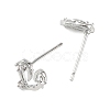 SHEGRACE Brass Micro Pave Cubic Zirconia Stud Earring XGRQ4N832-705P-2