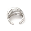Brass Open Cuff Rings RJEW-P098-10P-3