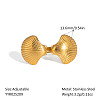 Ocean Themes Stainless Steel Adjustable Cuff Rings for Women VG5206-8-1