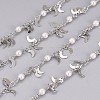 3.28 Feet Handmade Brass Beaded Chains X-CHC-I029-03P-1