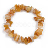 Unisex Chip Natural Topaz Jade Beaded Stretch Bracelets BJEW-S143-30-2