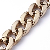 Handmade CCB Plastic Curb Chains AJEW-JB00633-3