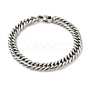 Non-Tarnish 201 Stainless Steel Cuban Link Chains Bracelet for Men Women BJEW-H550-07A-P-1