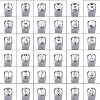 Iron Metal Stamps AJEW-BC0005-22-4