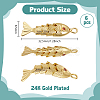 6Pcs Brass Pendants KK-BC00015-48A-2