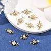 SHEGRACE Brass Clear Cubic Zirconia Charms XGRQ2O907-426G-4
