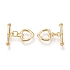Brass Toggle Clasps KK-F820-11G-1