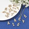 SHEGRACE Brass Micro Pave Clear Cubic Zirconia Pendants XGRQ29361-394G-5