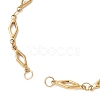 4MM 304 Stainless Steel Rhombus Link Chain Bracelet Making AJEW-JB01428-2