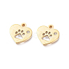 Ion Plating(IP) 304 Stainless Steel Charms STAS-L245-002G-1