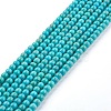 Synthetic Turquoise Beads Strands G-E456-45A-4mm-4