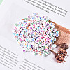 White Opaque Acrylic Beads MACR-YW0001-20E-4