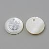 Freshwater Shell Pendants SHEL-Q010-011P-2