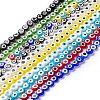 Handmade Evil Eye Lampwork Beads Strands LAMP-F023-B-2