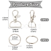 20Pcs Alloy Swivel Clasps FIND-YW0007-78-3