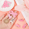 20 Sets 3 Sizes Breast Cancer Awareness Ribbon Enamel Pin JEWB-NB0001-19-3