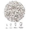 220Pcs 4 Style Glass Rhinestone Cabochons GLAA-FG0001-12-1