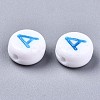 Opaque White Acrylic Beads X-MACR-N012-01-3