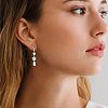 32Pcs 2 Colors Brass Earring Hooks KK-SC0006-56-4