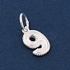 Number Series 925 Sterling Silver Charms STER-Q002-01J-3