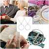 2Pcs Flat Round 5X Magnifying Glass Pendant Necklaces NJEW-SP0001-03P-4