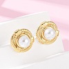 304 Stainless Steel Stud Earrings EJEW-G423-31A-G-2