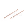 Brass Flat Head Pins KK-WH0058-03B-RG-2