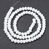 Opaque Solid Color Glass Beads Strands EGLA-A034-P6mm-D01-2