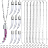 36Pcs 3 Styles Transparent Glass Bottle Pendants GLAA-SC0002-37-1