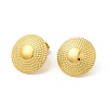 Ion Plating(IP) 304 Stainless Steel Stud Earrings LS-EJEW-I281-24G-1