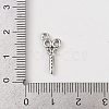 Brass Micro Pave Clear Cubic Zirconia Pendants KK-L238-19P-3