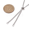 Tarnish Resistant Adjustable 304 Stainless Steel Curb Chains Necklaces Making AJEW-JB01215-01-2