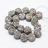 Electroplated Natural Druzy Quartz Crystal Bead Strands G-G889-07-2