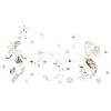 3 Sets DIY Adhesive Acrylic Mirror Wall Decoration Kit DIY-CN0001-92-1