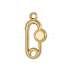 304 Stainless Steel Pendants Cabochon Setting STAS-OY009-55G-1