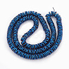Electroplate Non-magnetic Synthetic Hematite Beads Strands G-N0321-07C-2
