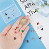 14Pcs 7 Colors Glass Connector Charms KK-GO0001-26-3