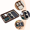 4 Grids Leather Jewelry Display Trays for Earrings Rings Bracelets AJEW-WH0816-545B-3